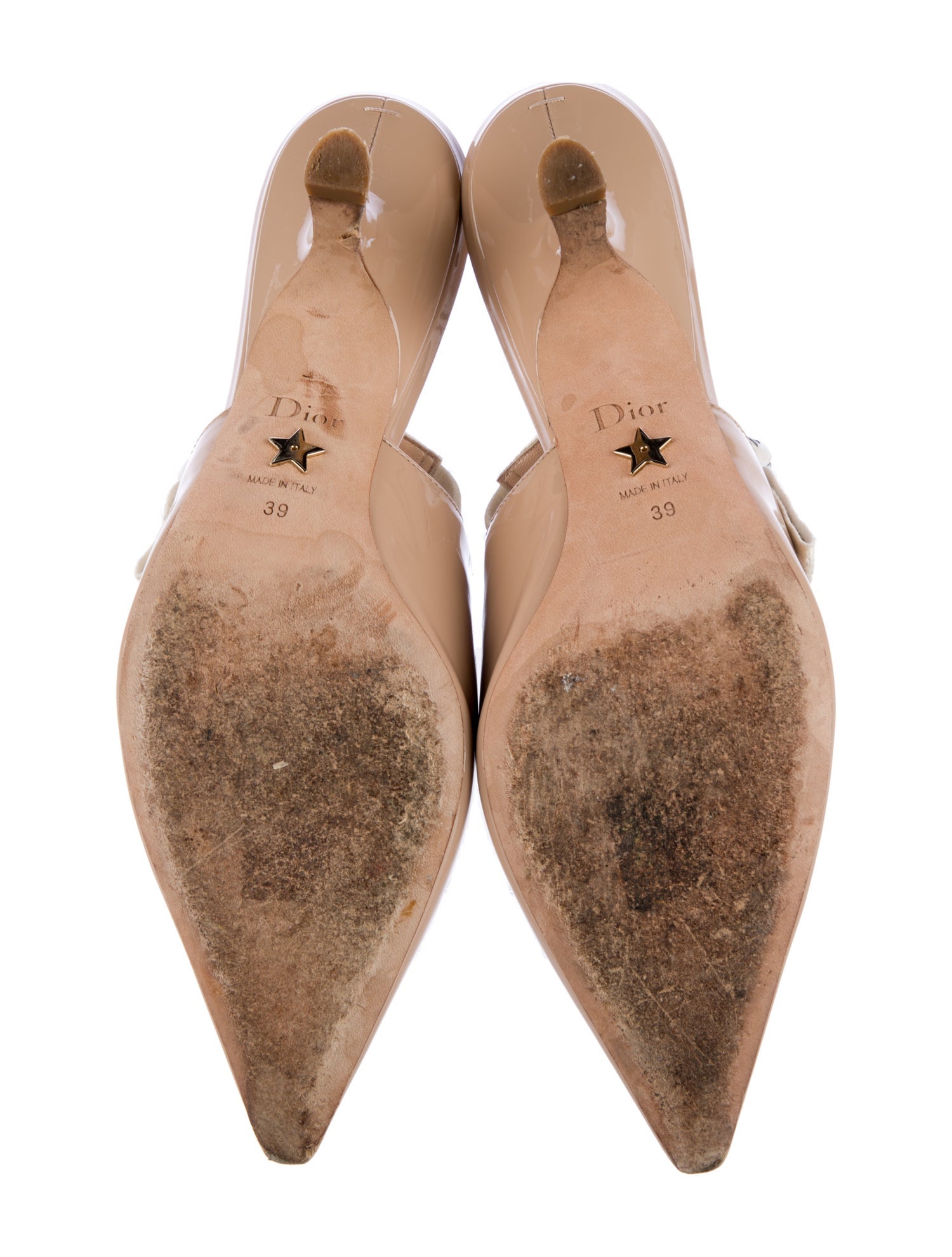 Christian Dior J'Adior Patent Leather Slingback Pumps